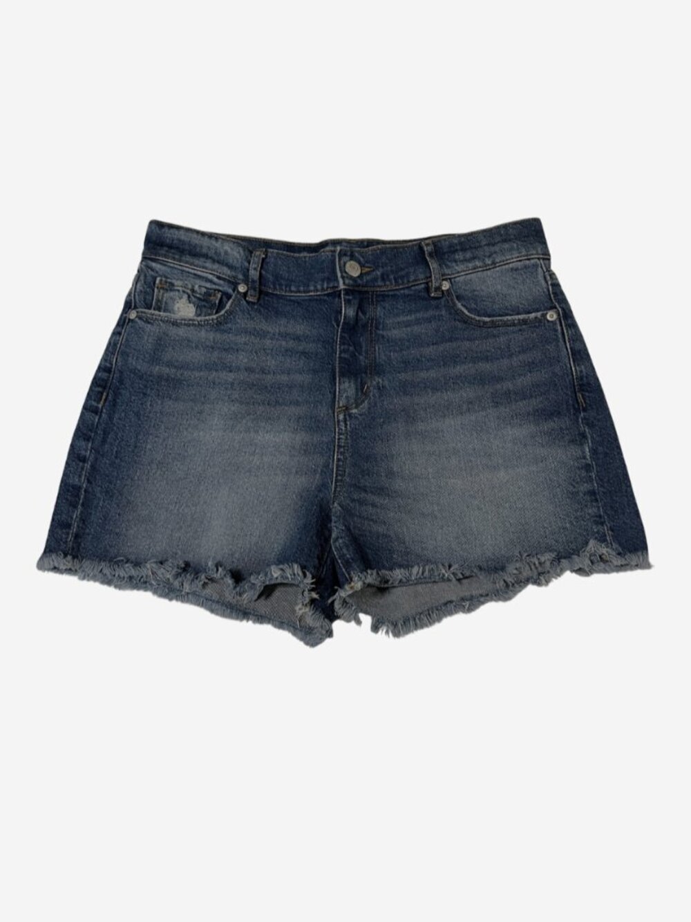 Loft High-Rise Cut-Off Lightly Distressed Denim Shorts Size 27/4 Boho Festival